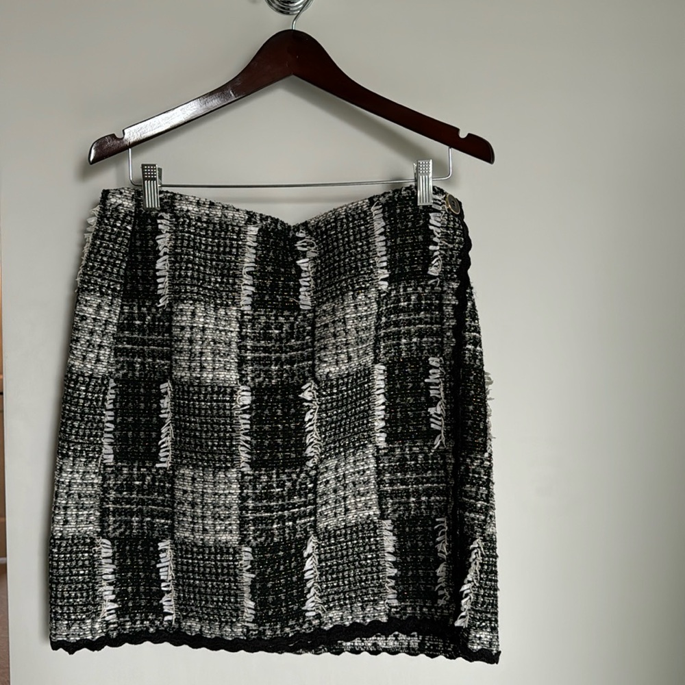 Sara Campbell Tweed Patchwork Skirt